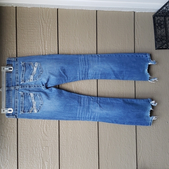 Buckle BKE/Stella Jean 29R Cotton Bl-Blue-L Rise-Bootcut - Picture 6 of 10